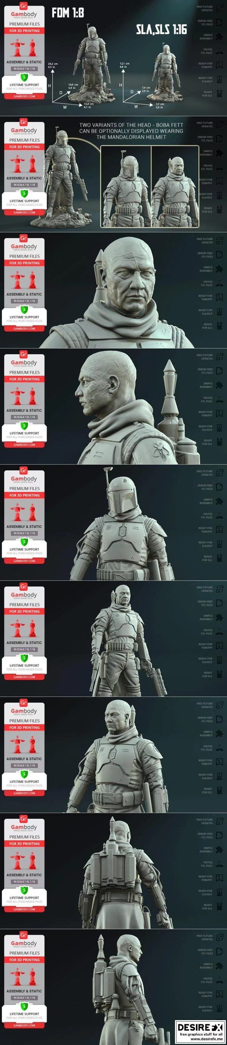 Boba Fett 3D打印模型|Boba Fett 2022