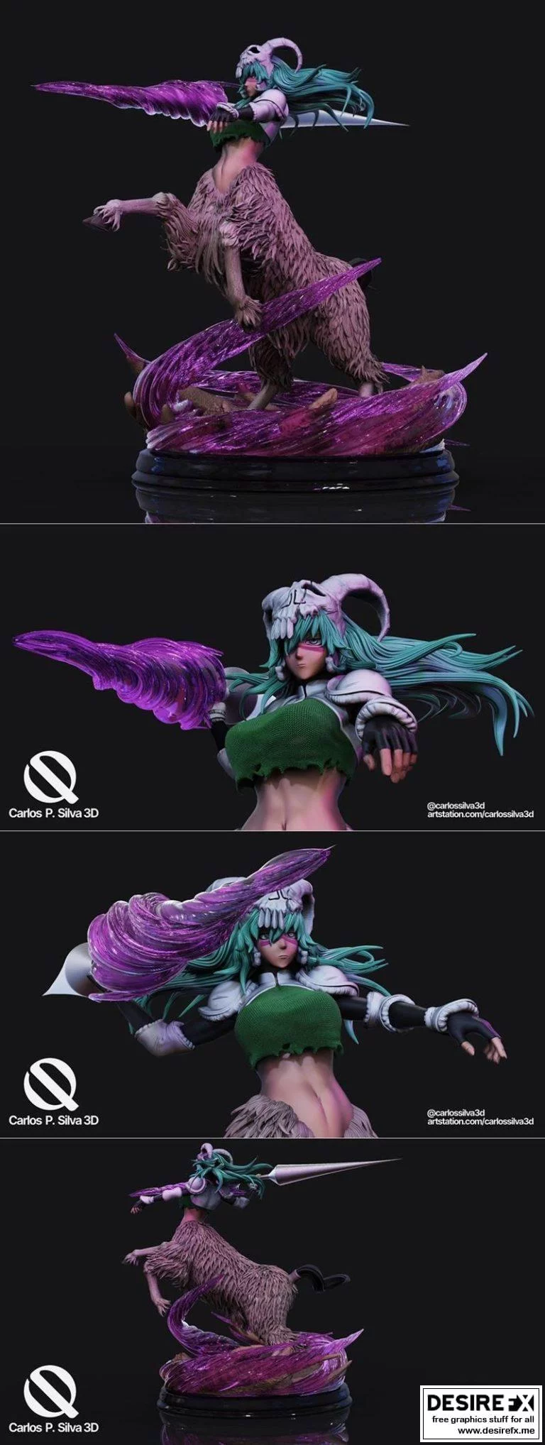 Nelliel Tu Odelschwanck 3D打印雕像模型|Nelliel Tu Odelschwanck Minotaur Statue