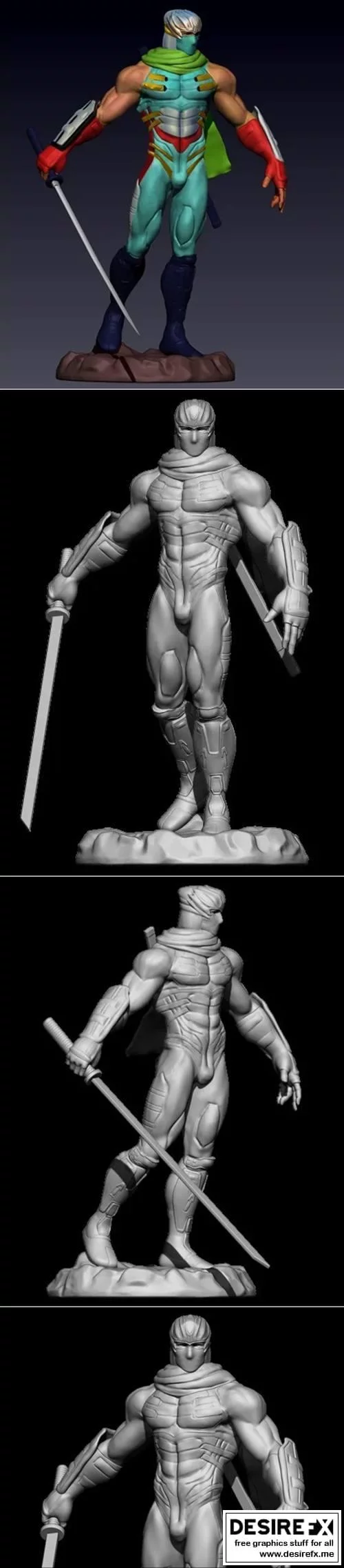 忍者外传 空手道流 流浪忍者 3D打印模型|Ninja Gaiden Ryu Hayabus