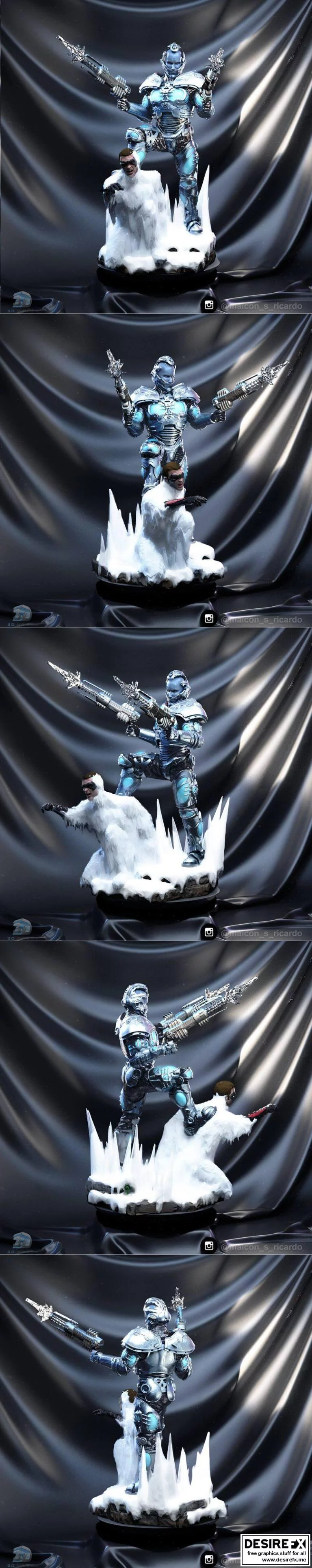 冰霜冻结者3D打印模型|Mr Freeze