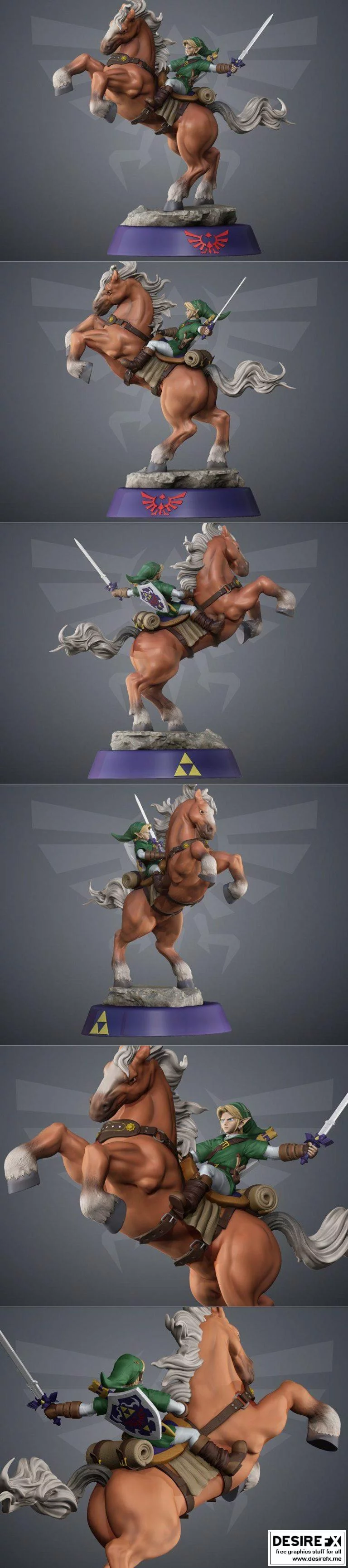塞尔达传说-伊尔娜 3D打印模型|Link Epona Legend of Zelda