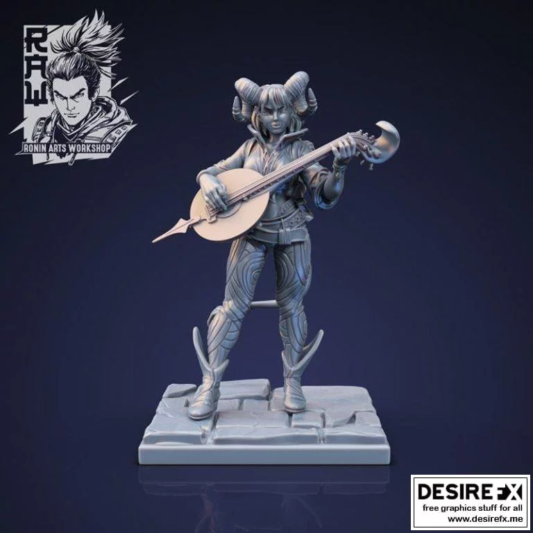 Shainda The Bard 3D打印模型|Shainda The Bard Final