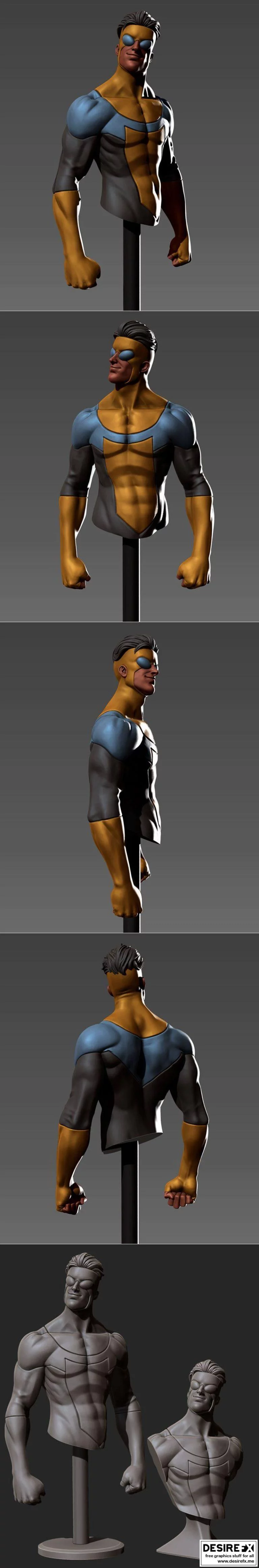 Eastman - 无敌者马克·格雷森 3D打印模型|Eastman – Invincible (Mark Grayson) Bust