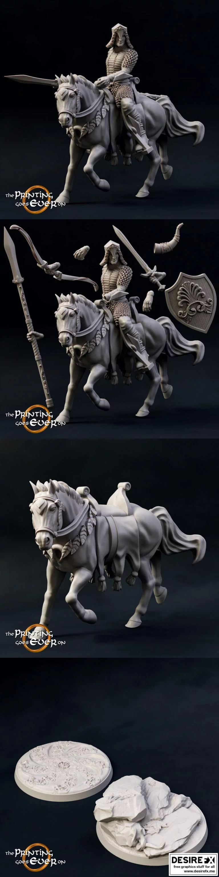 Brightwood Rider 3D打印模型|Modular Brightwood Rider