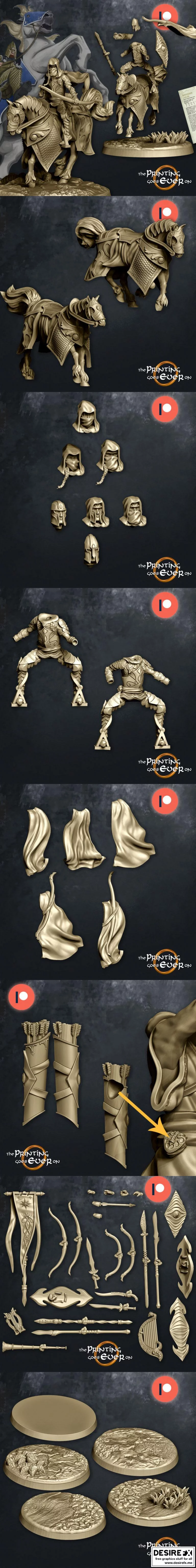 精灵骑手模块化模型|Elven Riders Modular