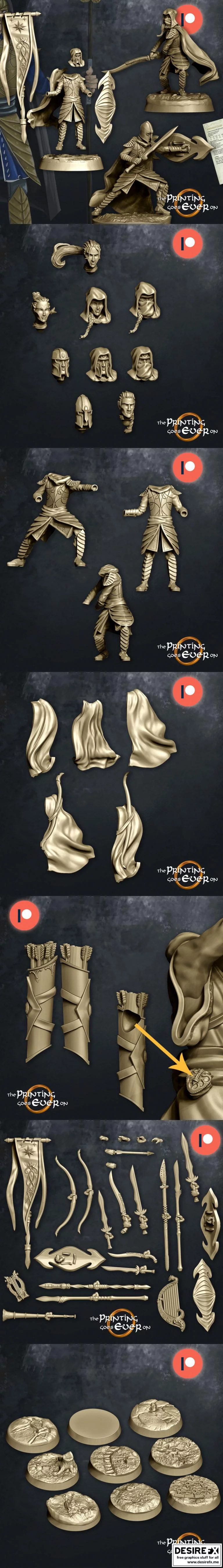 精灵守卫模块化模型|Elven Guards Modular