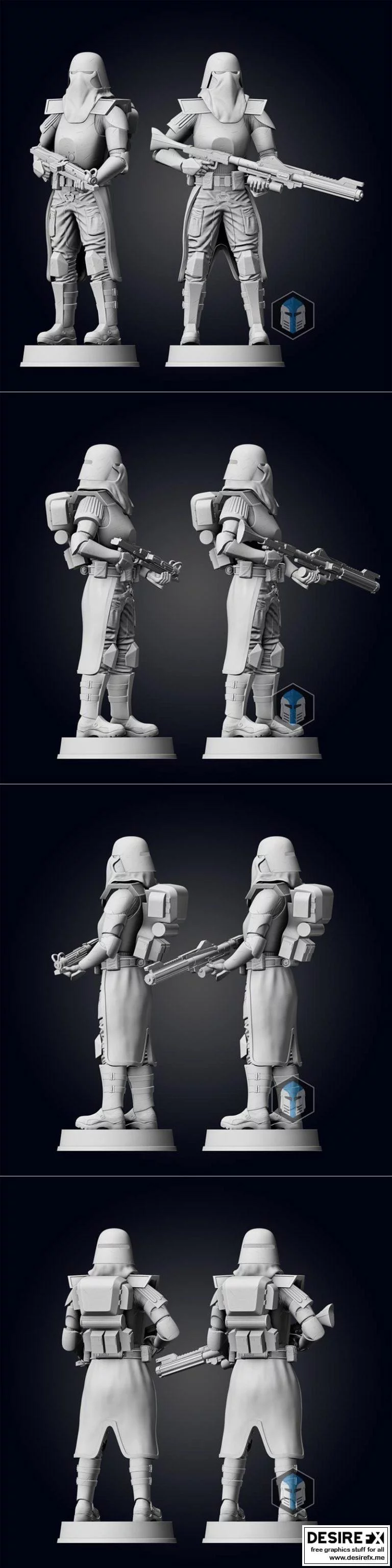 银河海洋 figurine - 造型1|Galactic Marine Figurine – Pose 1
