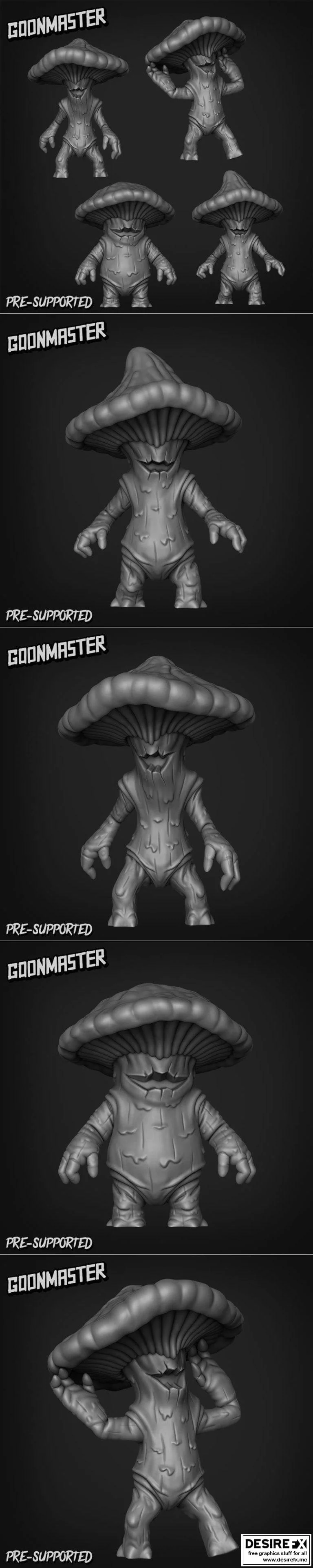 神圣沼泽的蘑菇——3D打印模型|Goon Master Games – Sacred Swamp – Mushrooms