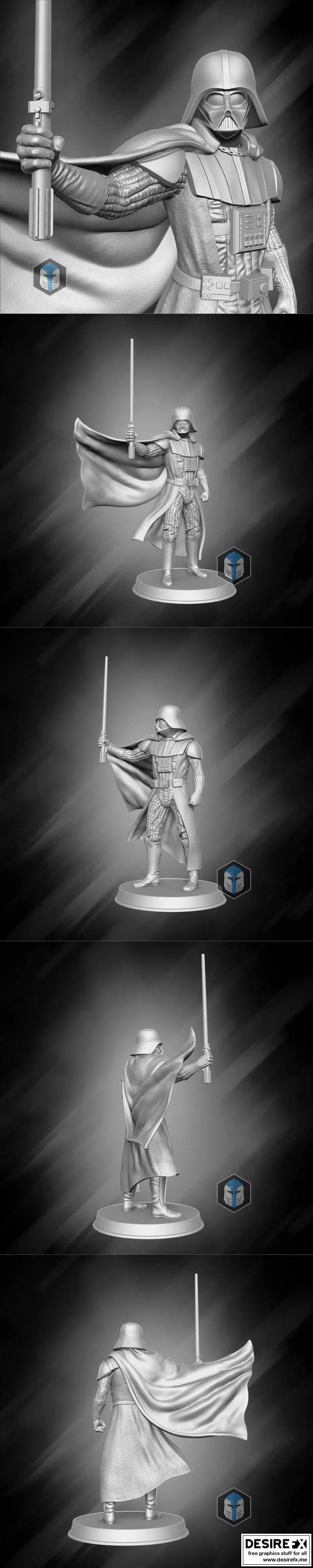 黑暗帝国雕像：泰坦之影3D打印模型|Darth Vader FigurineFear and Dead Men