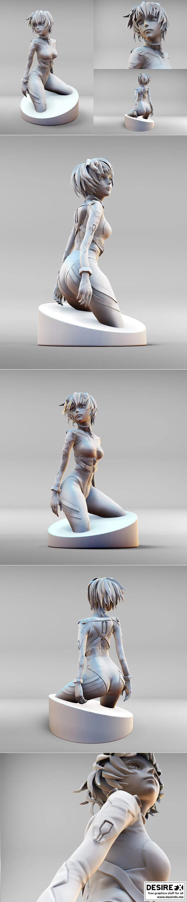 rei ayanaami 3d打印模型|Rei Ayanami Sculpt