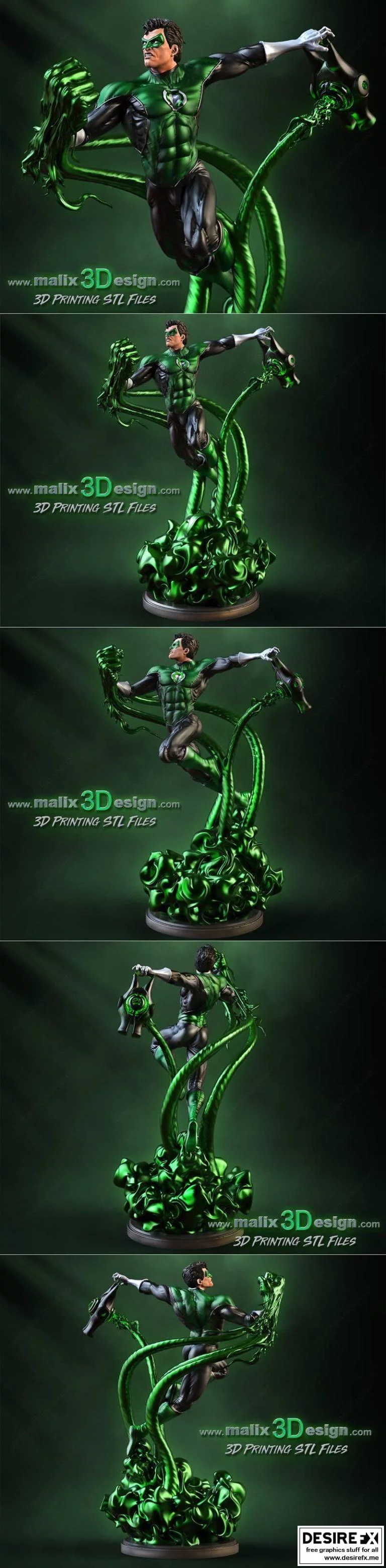 绿灯侠 3D打印模型|Green Lantern