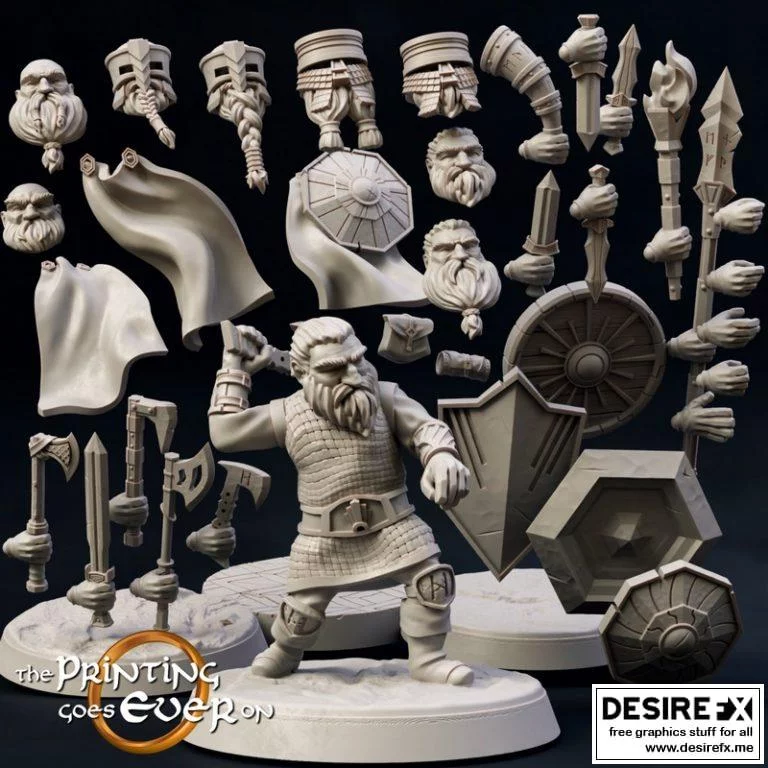 模块化投矛手模型——来自《战锤40K》的机械战士设计|Modular Axe Thrower