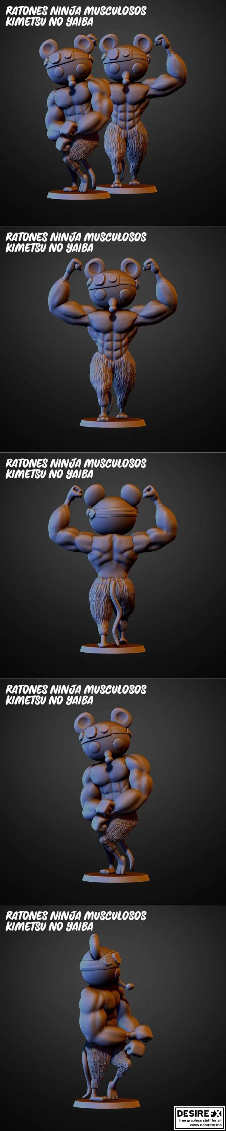 《鬼灭之刃 无限列车篇 3D打印模型》|Muscle Ninja Mice – Kimetsu no Yaiba