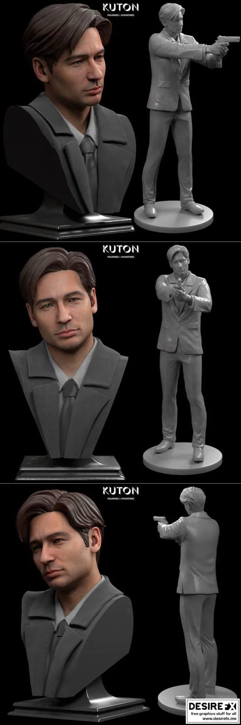 X档案 弗ox穆德 3D打印模型|Fox Mulder X-Files