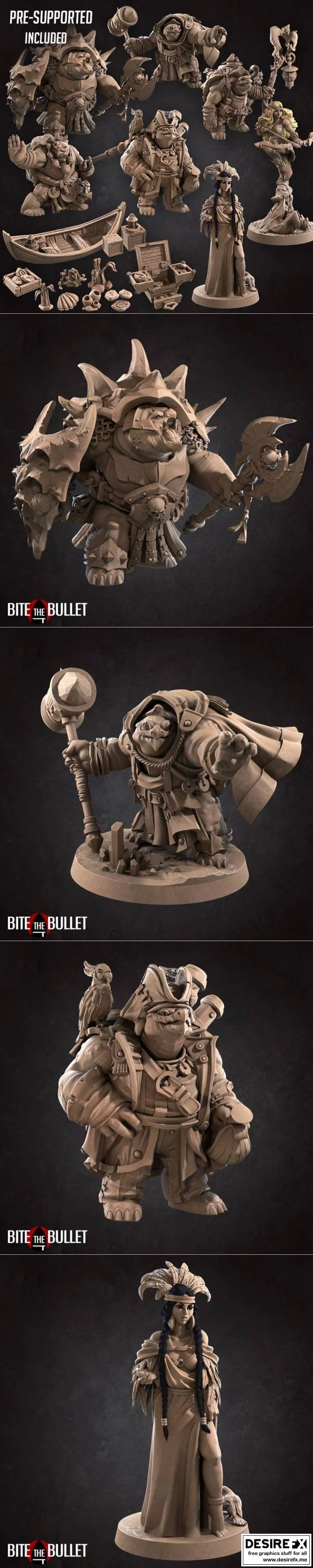 咬牙坚持——Tortles 2021作品角色3D打印模型|Bite the Bullet – Tortles March 2021