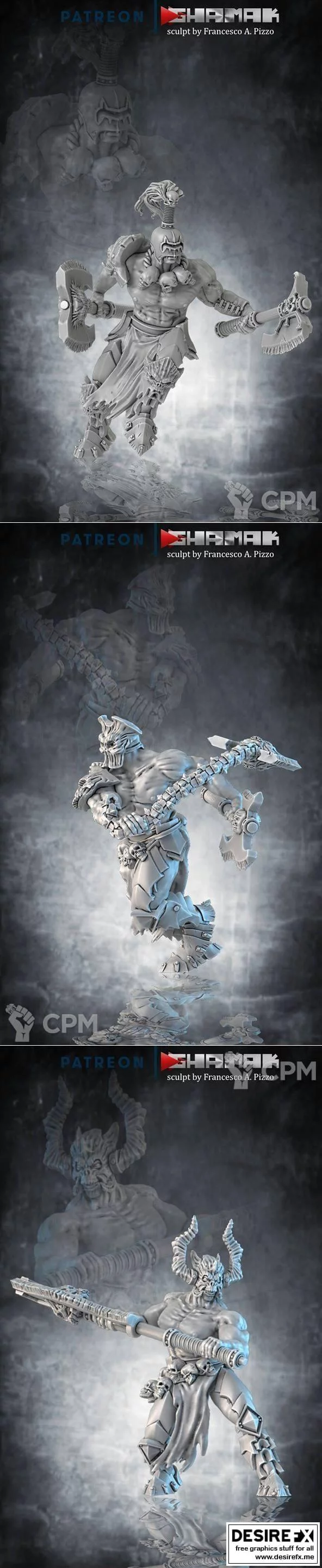 Berserk 3D打印模型之戈多尔角色系列|Berserk Guard 1-3