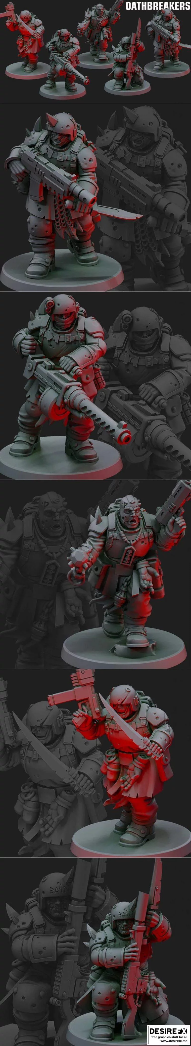 红朝行者迷你模型——誓约破者|Red Pilgrim Miniatures – Oathbreakers