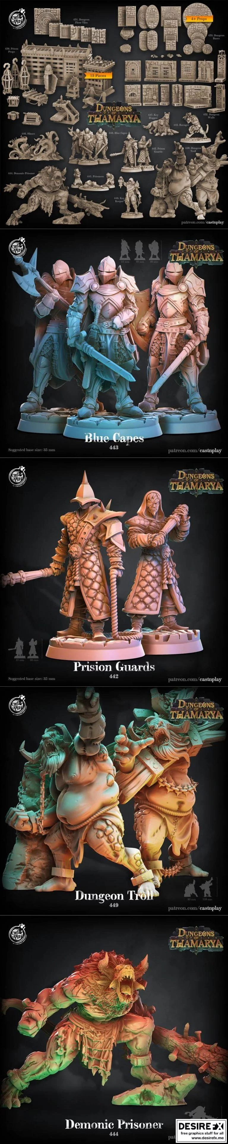 Cast N Play – 地下世界之谜 2021（3D打印模型）|Cast N Play – Dungeons of Thamarya November 2021