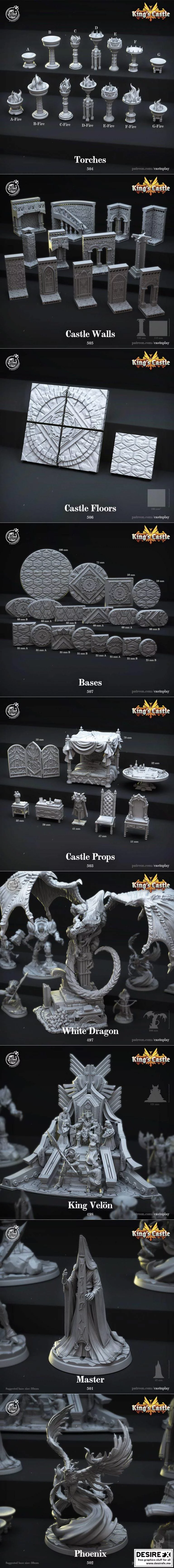 Cast N Play – 《王座之塔》2022款3D打印模型|Cast N Play – King’s Castle March 2022