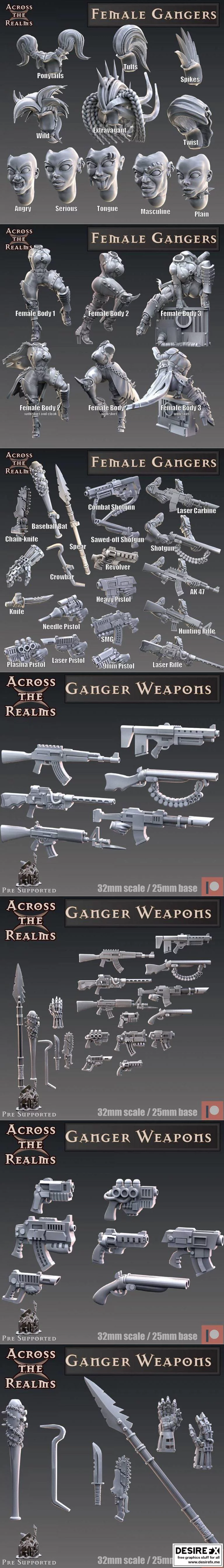 穿越 realms 2022：动漫游戏角色3D打印模型精选|Across The Realms January 2022