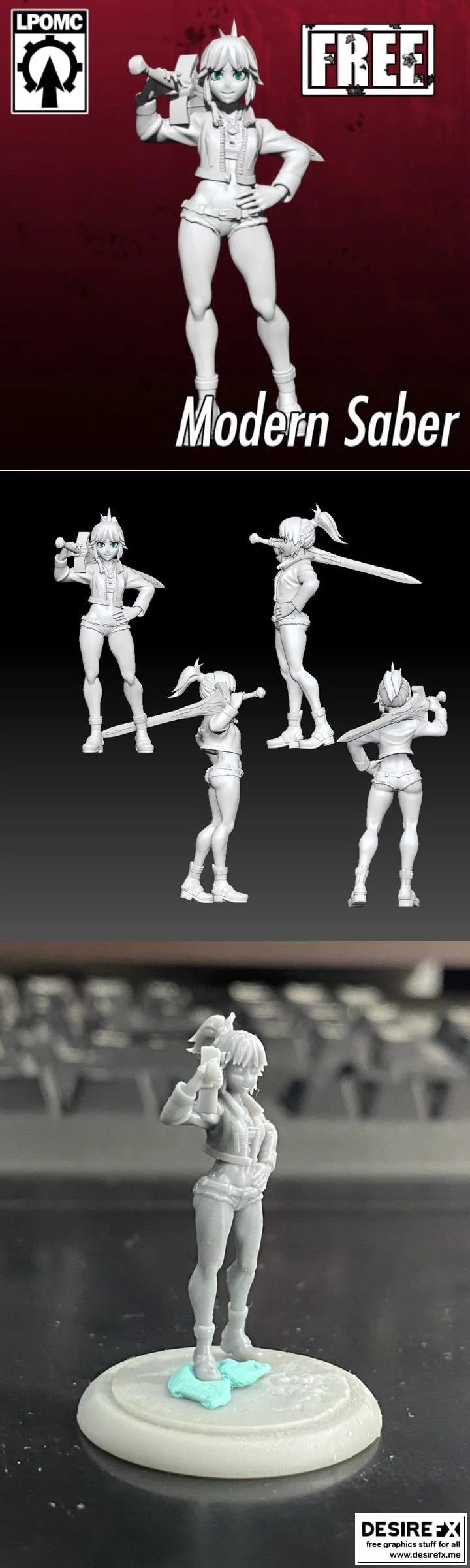 现代之刃：幻影战姬3D打印模型|Modern Saber