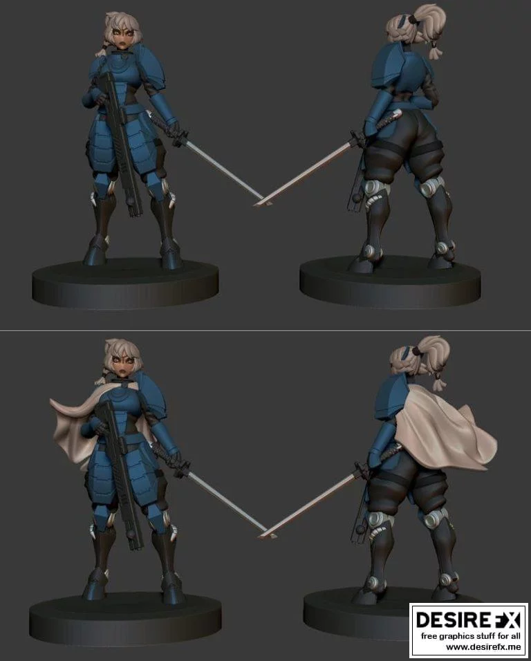 机器人琼斯 3D打印模型|Greater Good Anime Figurine (Based On Robot Jones Concept)