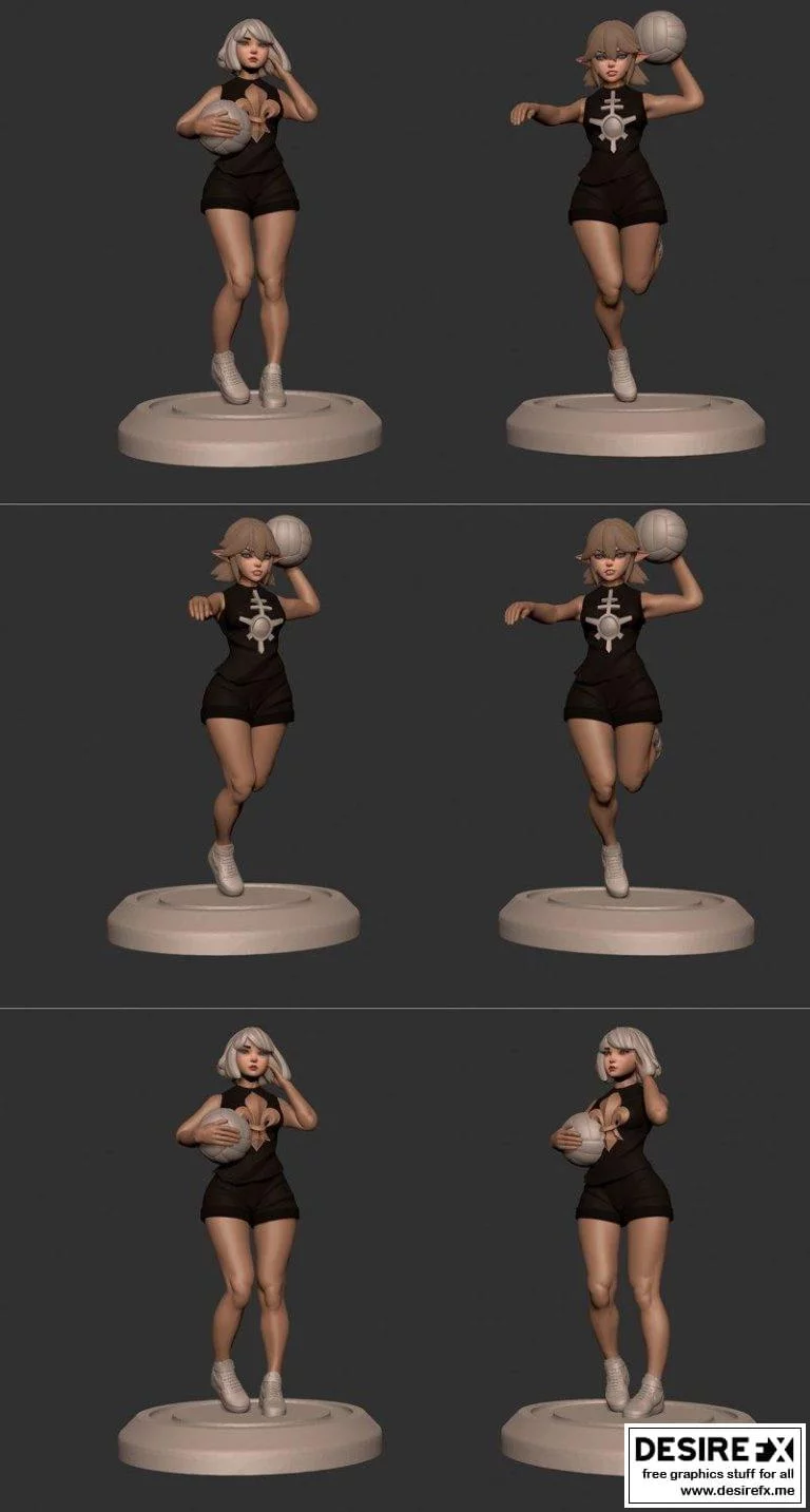 健身服小人3D打印模型|Gym Suit Figurines