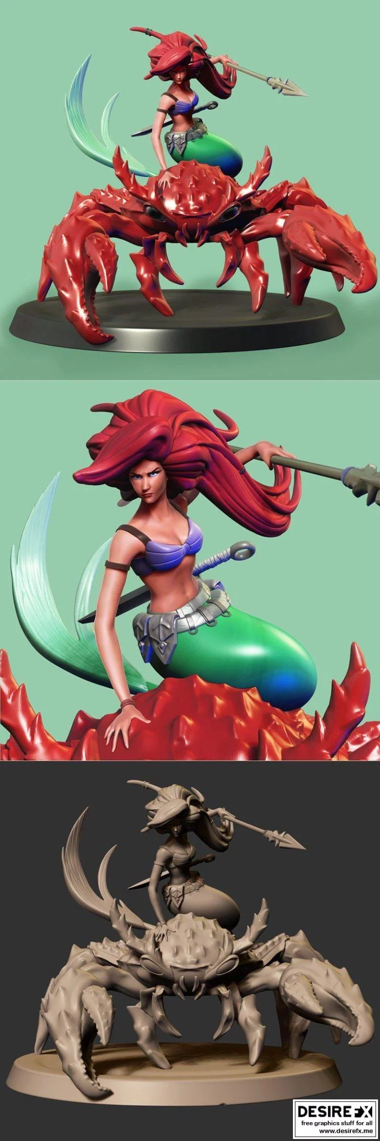 Aryel Warrior 3D打印模型|Aryel Warrior