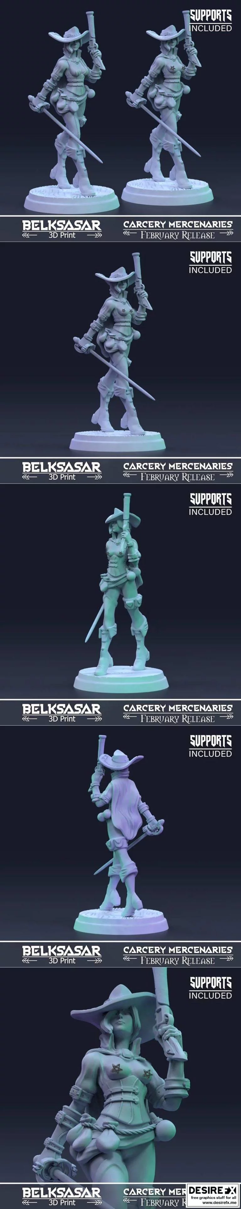 duelist 艾莲 3D打印模型|Elena the Duelist Nude and Normal