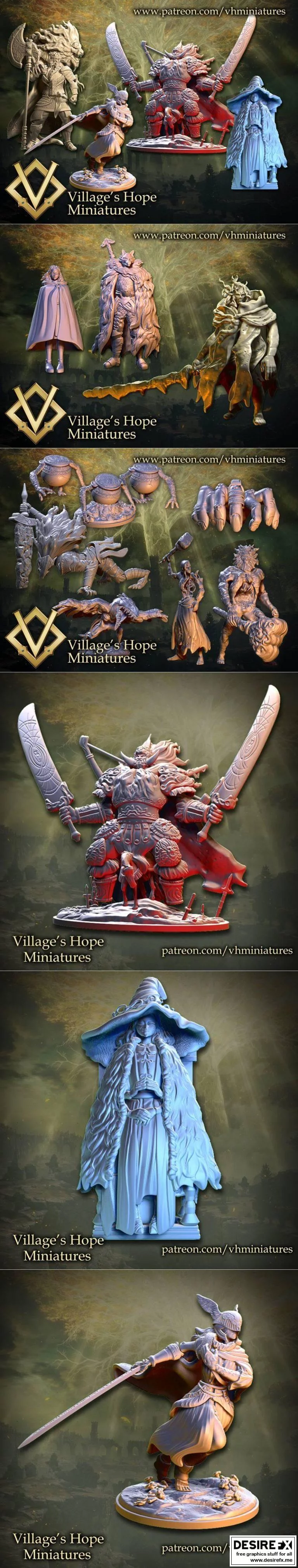 村落之望迷你模型——2022年4月作品集|Village’s Hope Miniatures – April 2022
