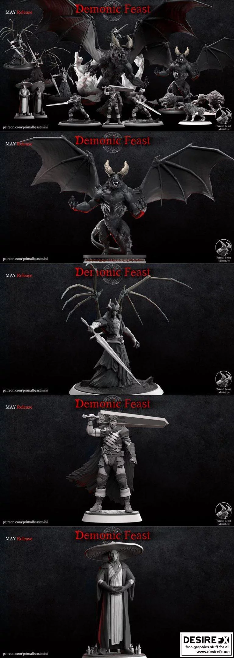 恶魔盛宴 – 2022年作品角色3D打印模型|Demonic Feast – May 2022