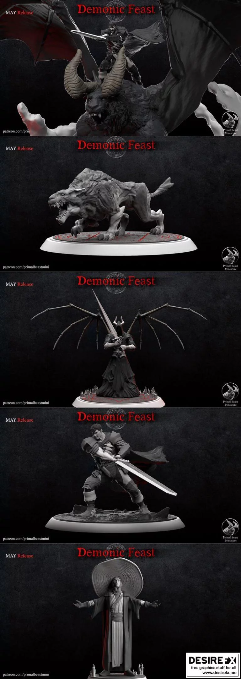 恶魔盛宴 – 2022年作品角色3D打印模型|Demonic Feast – May 2022