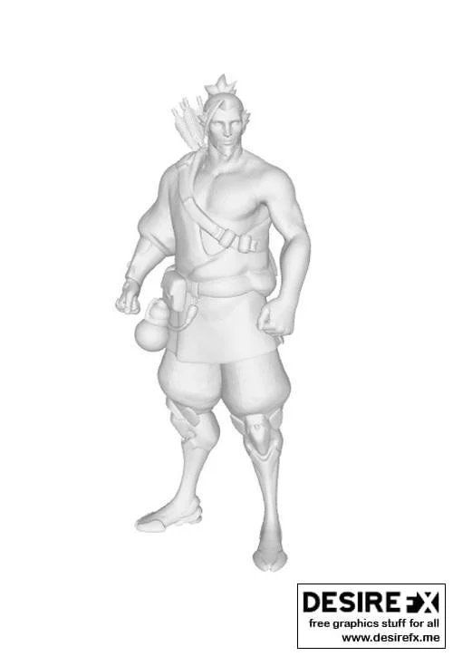 忍者赵：3D打印模型作品|Hanzo The Ninja