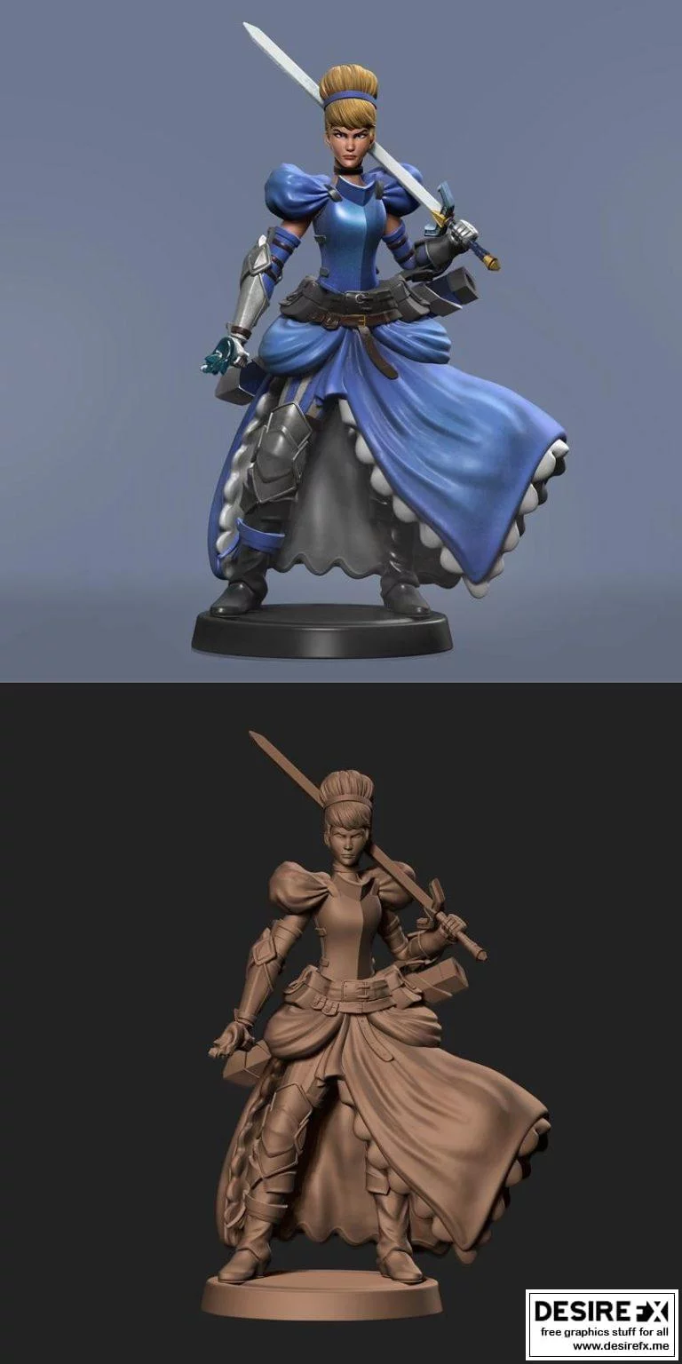 童话战姬3D打印模型|Cinderella Warrior