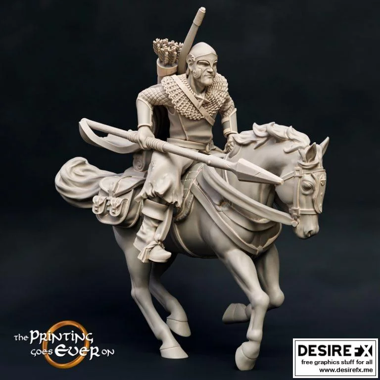 长矛战士3D打印模型|Ranger with Spear Mounted