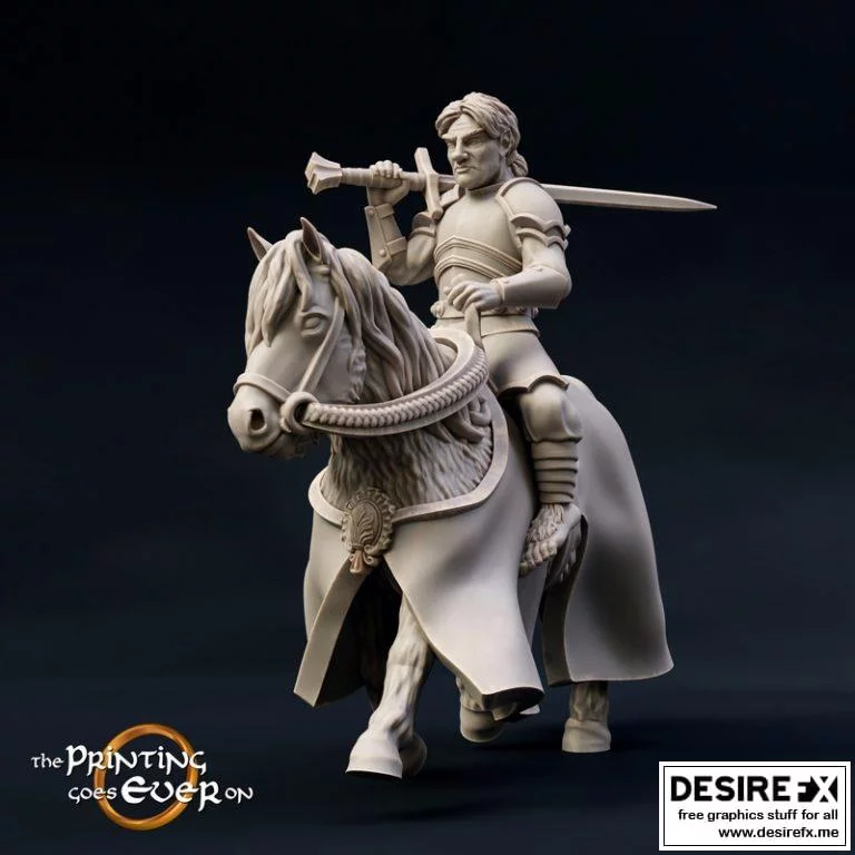 Pavo Tabbart 3D打印模型：动漫游戏角色还原|Pavo Tabbart Mounted