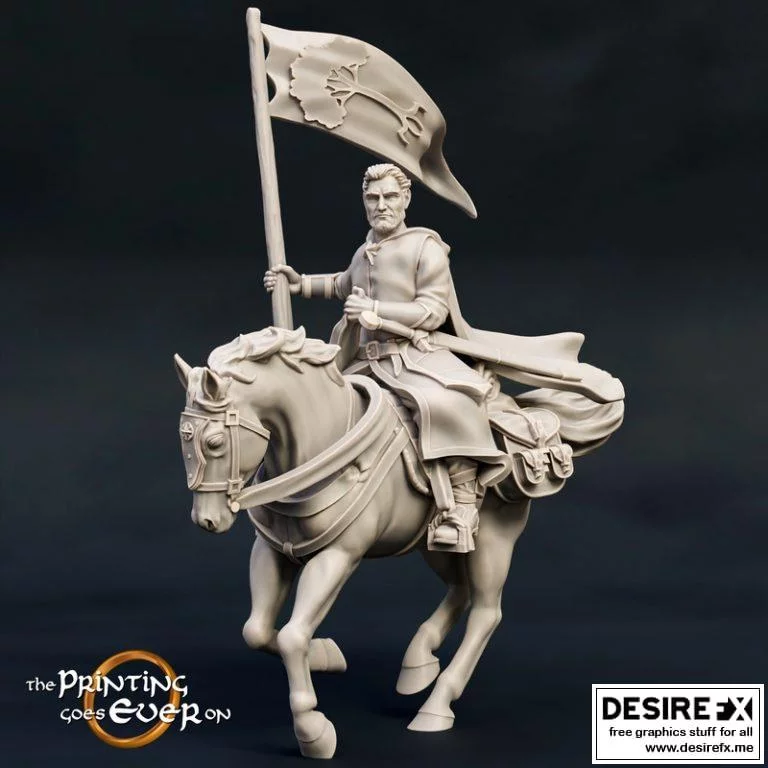 Heathbrant 《星际战甲》角色模型 3D打印版|Heathbrant Mounted