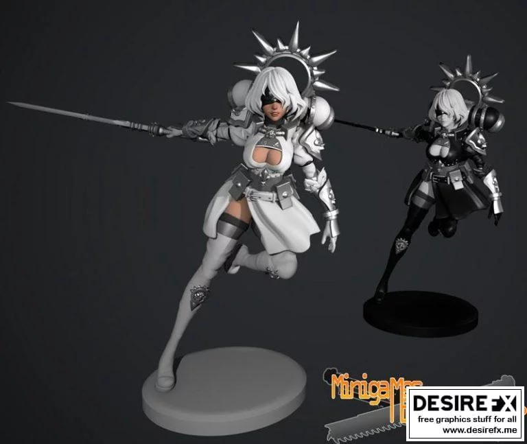 尼尔：自动人 3D打印模型|Nier space nun anime figurine