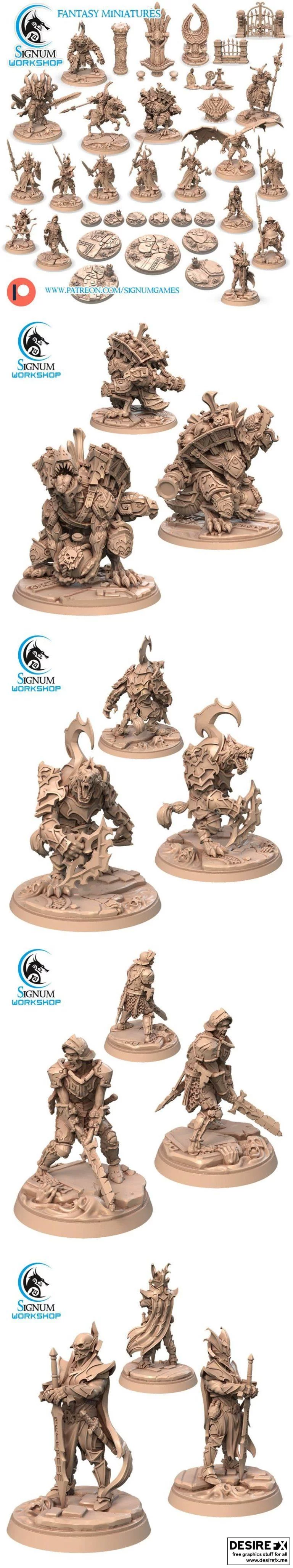 Signum Workshop 2021三月作品：《咒术回战》角色模型3D打印设计|Signum Workshop March 2021