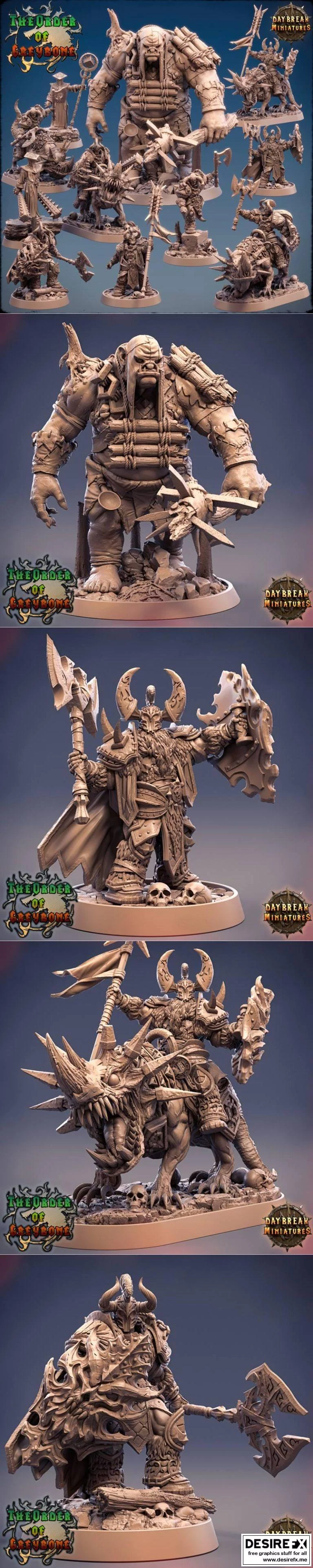 灰骨秩序3D打印模型|Daybreak Miniatures – The Order of Greybone