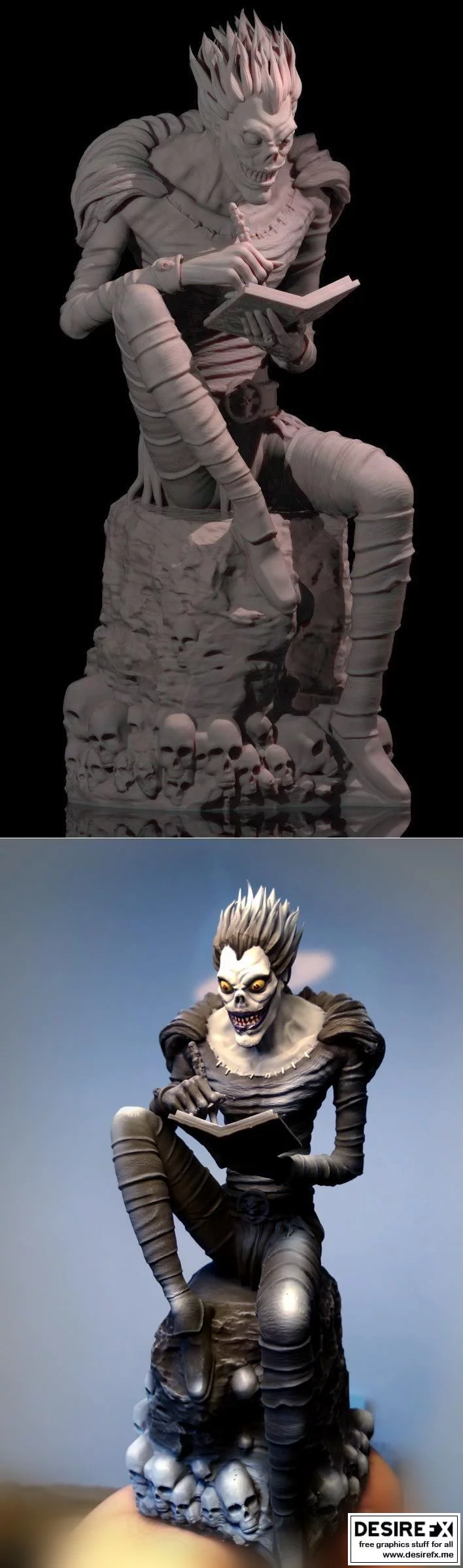 死亡笔记 3D打印模型|Ryuk – Death Note