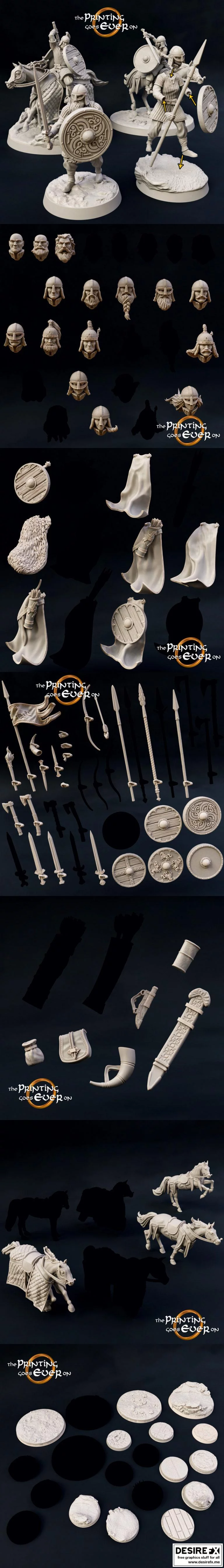 模块化骑乘盾兵|Modular Ridermercia Shieldsmen