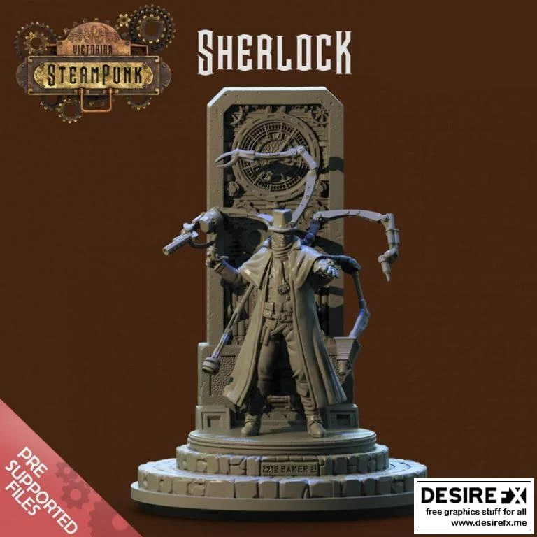福尔摩斯3D打印模型|Sherlock Holmes