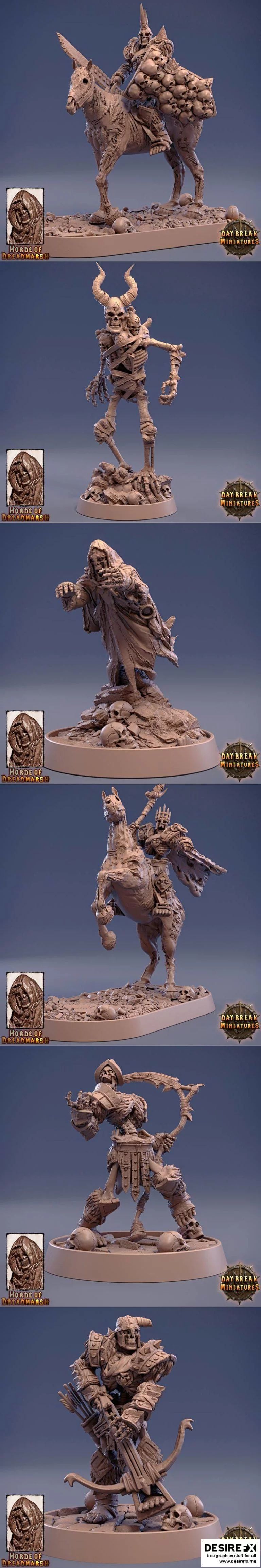 dreadmarsh混沌军团3D打印模型|Daybreak Miniatures – Unliving Horde of Dreadmarsh