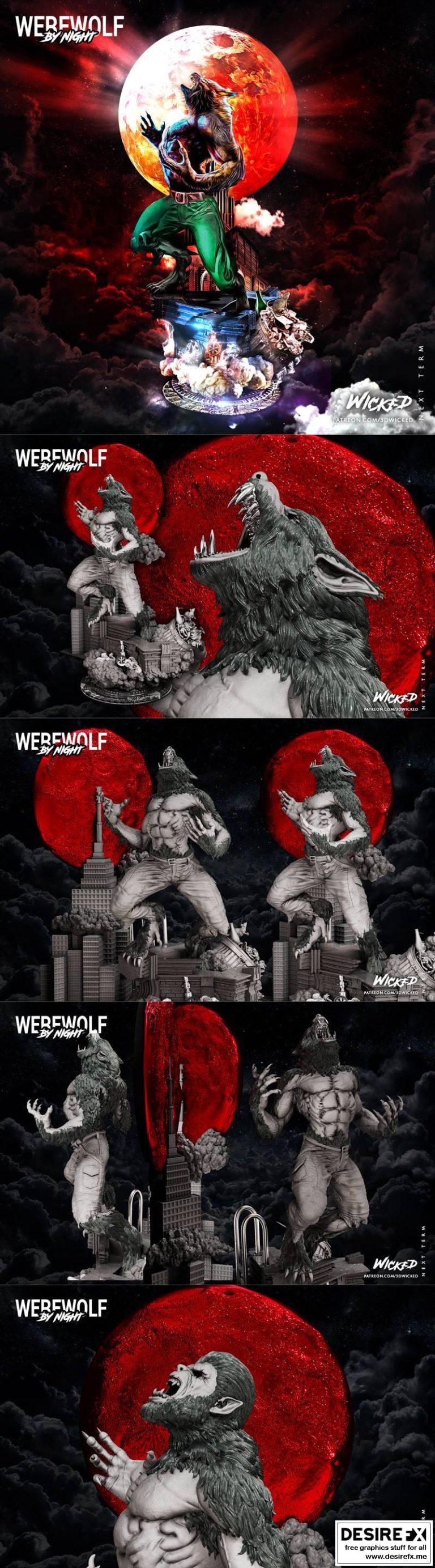 狼人雕塑 – Wicked|Wicked – Werewolf Sculpture