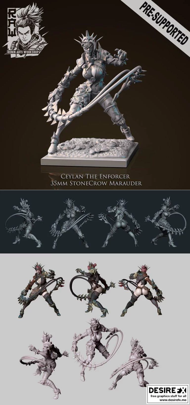 石中狼掠夺者 3D打印模型|Ceylan The Enforcer – Stonecrow Marauder