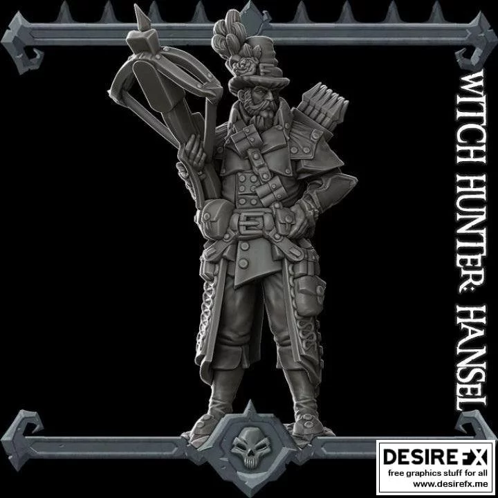 猎魔人汉塞尔 3D打印模型|Witch Hunter Hansel