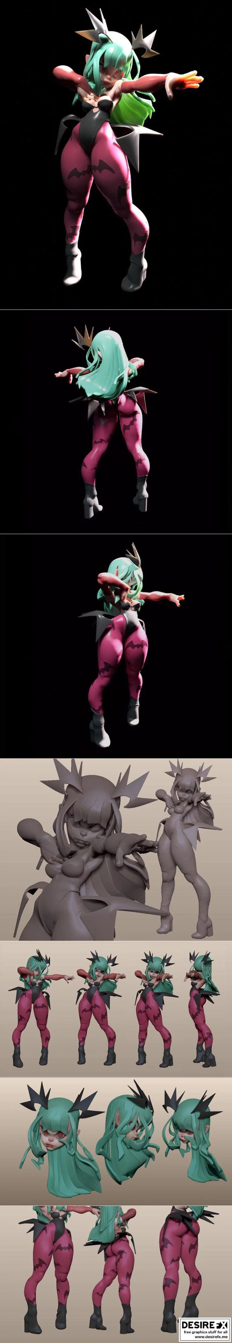 Morrigan 3D打印模型集|Morrigan