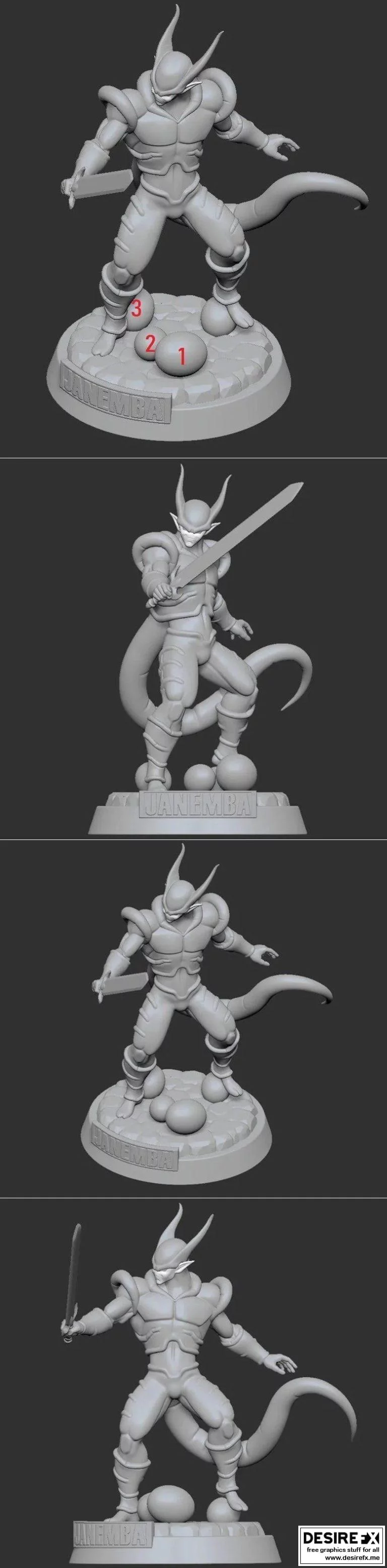 龙珠Z-贝吉塔 3D打印模型|Janemba – Dragon Ball Z