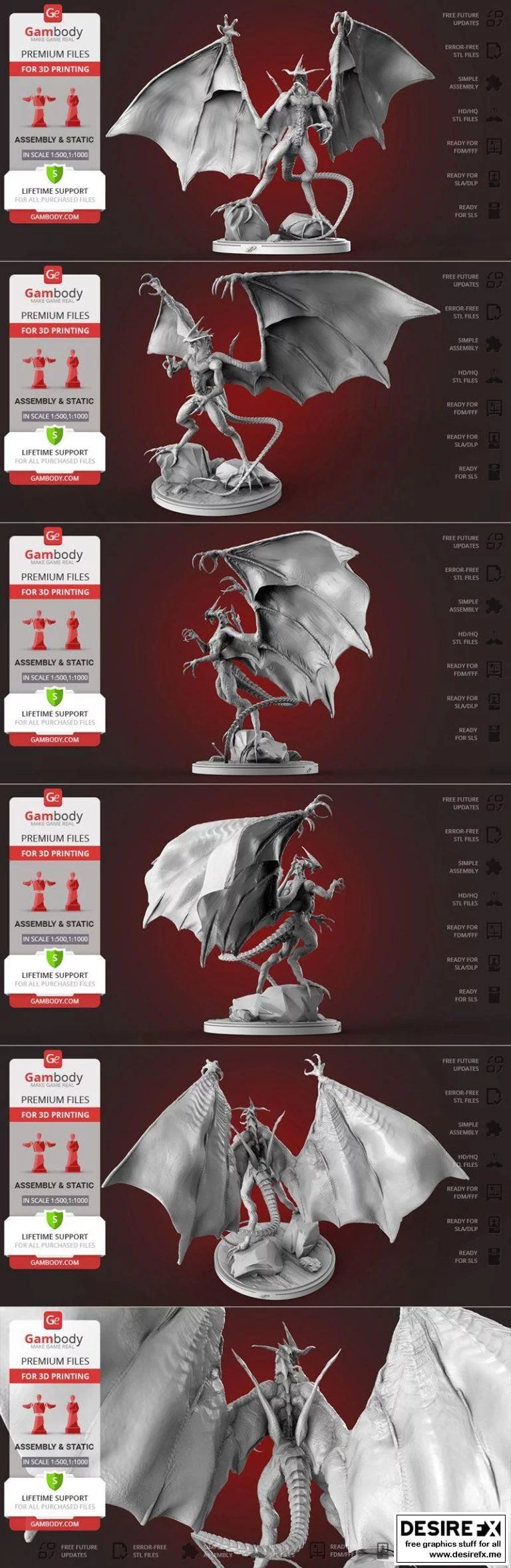 最终幻想：巴哈姆特3D打印模型|Bahamut Final Fantasy